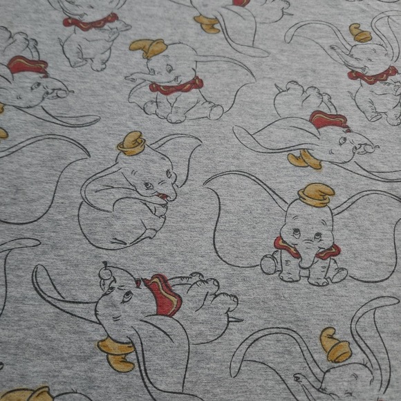 Disney Dumbo All Over Print Grey V Neck Sleep Shirt Nightgown Women's XL/2XL - Picture 2 of 7